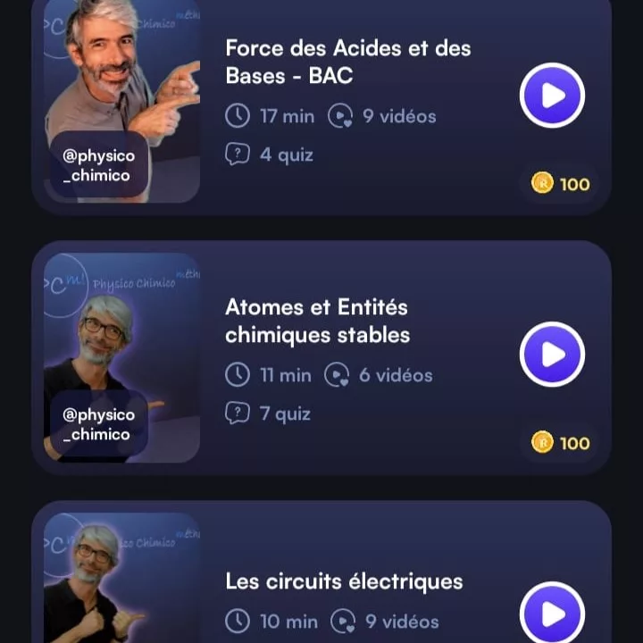Partenariats 6 Physico Chimico Methodo sur l'application Revyze